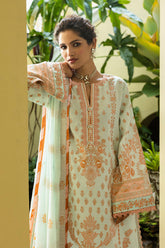 Amalthea | 3Pc Unstitched Suit Jacquard Lawn 25 Seraph By Mushq